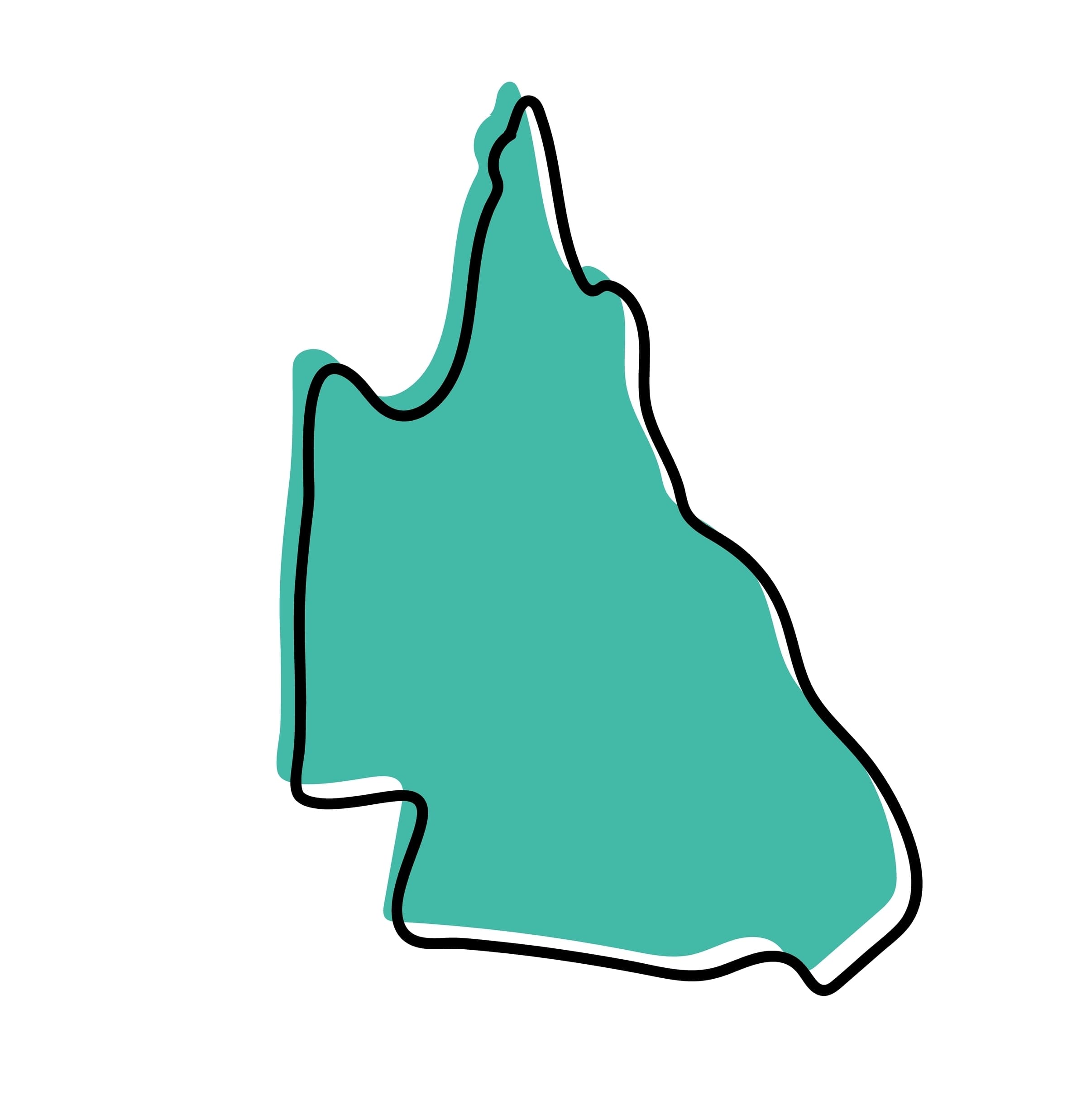 Illustrated Queensland skyline representing statewide industries